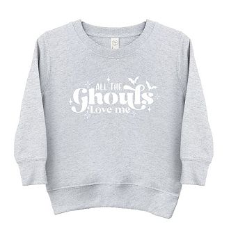All The Ghouls Love Me Diamonds Toddler Graphic Sweatshirt