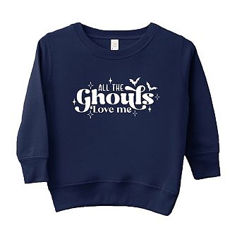 All The Ghouls Love Me Diamonds Toddler Graphic Sweatshirt