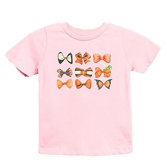 Coquette Girl Halloween Bow Chart Youth Short Sleeve Graphic Tee