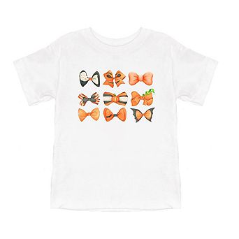 Coquette Girl Halloween Bow Chart Youth Short Sleeve Graphic Tee