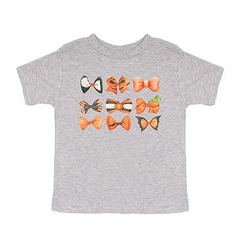 Coquette Girl Halloween Bow Chart Toddler Short Sleeve Graphic Tee