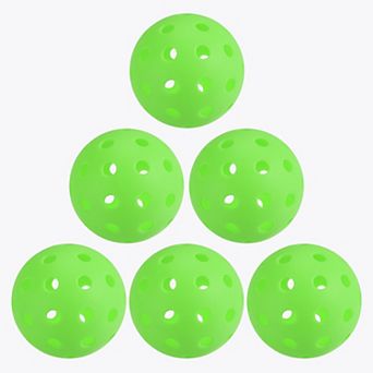 40 Holes Outdoor Pickleball Balls Glow At Night Pickleball For Amateurs, 6 Pack