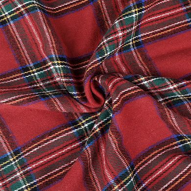 Pack Of 2 Festive Plaid Decorative Throw Pillow Covers Scottish Tartan Square Cushion Covers 18"x18"