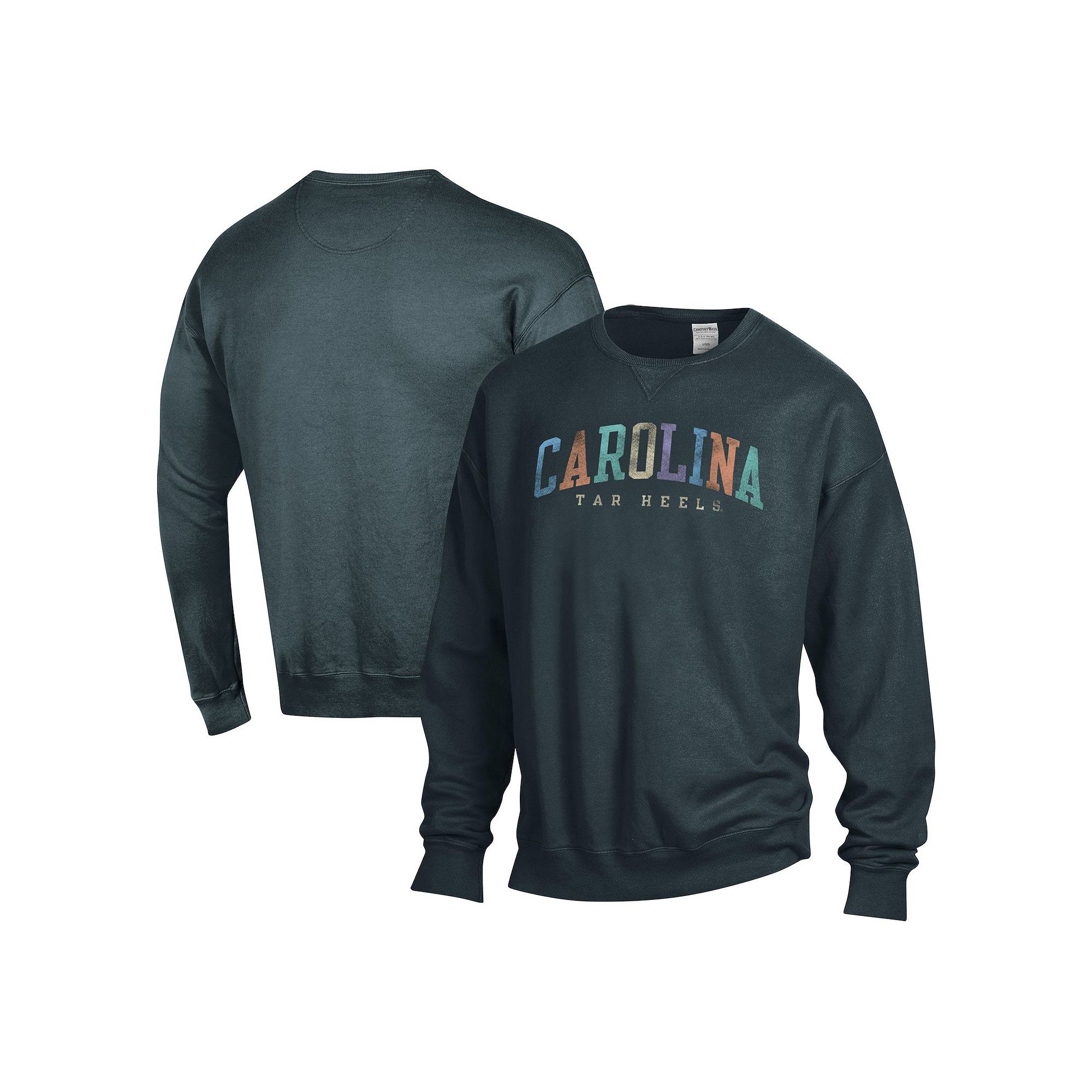 Unisex ComfortWash Gray North Carolina Tar Heels Oversized Pullover Sweatsh