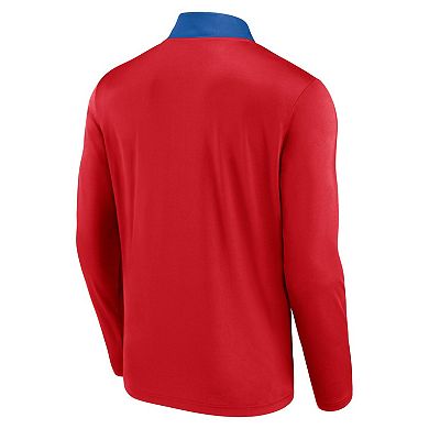 Men's Fanatics Red Philadelphia Phillies Unstoppable Quarter-Zip Top