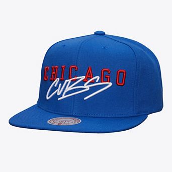 Men's Mitchell & Ness Royal Chicago Cubs Team Tagged Snapback Hat