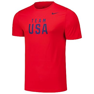 Men's Nike Red Team USA Legend Performance T-Shirt