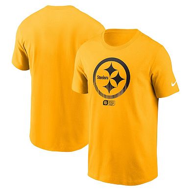 Men's Nike Gold Pittsburgh Steelers Faded Essential T-Shirt