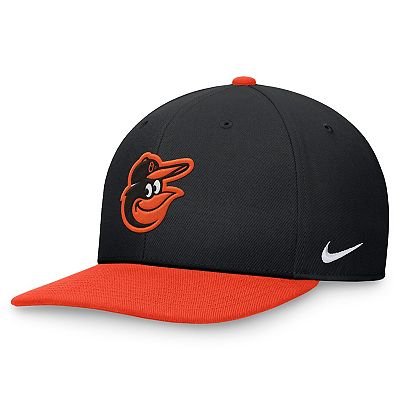 Men s Nike Black Orange Baltimore Orioles Evergreen Two Tone Snapback Hat