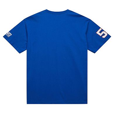 Men's Mitchell & Ness Lawrence Taylor Royal New York Giants Retired Player Nickname T-Shirt