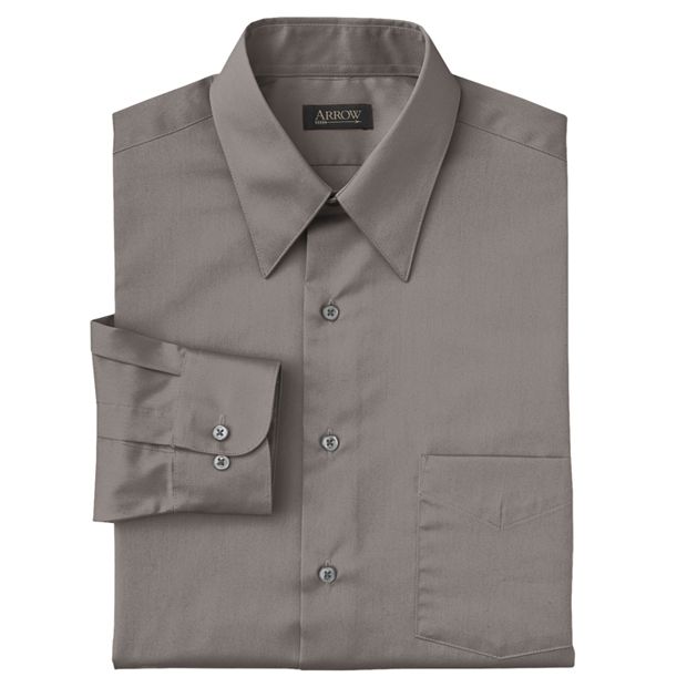 slate grey dress shirt Men's Short Sleeve Dress Shirt XL / Black main image 1