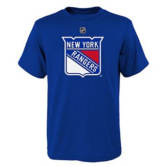 Youth Blue New York Rangers Primary Logo T-Shirt