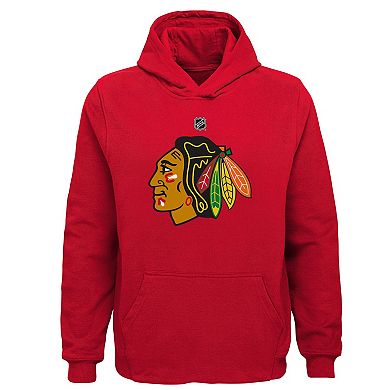 Youth Red Chicago Blackhawks Primary Logo Pullover Hoodie