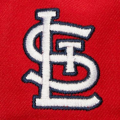 Men's Mitchell & Ness Red St. Louis Cardinals Team Tagged Snapback Hat