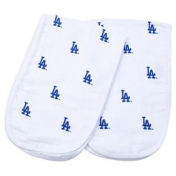 Infant Three Little Anchors Los Angeles Dodgers 2-Pack Muslin Burp Cloth Set
