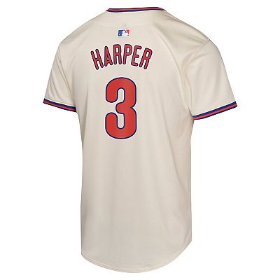 Youth Nike Bryce Harper Cream Philadelphia Phillies Alternate Limited Player Jersey