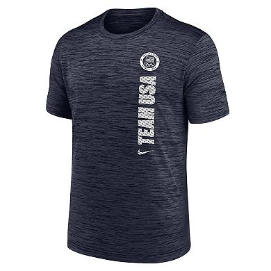 Men's Nike Navy Team USA Velocity Performance T-Shirt