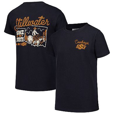 Youth Black Oklahoma State Cowboys Hyperlocal Comfort Colors T-Shirt