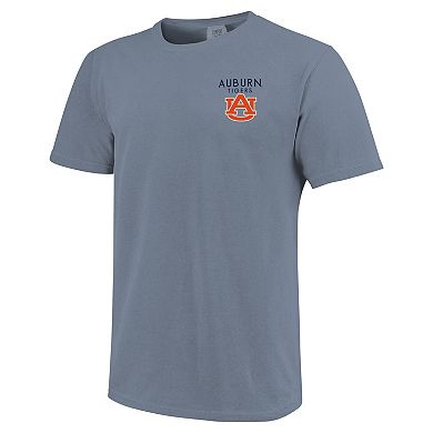 Unisex Light Blue Auburn Tigers Scenic Comfort Colors T-Shirt