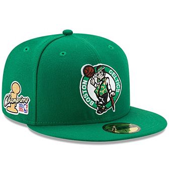 Men's New Era Kelly Green Boston Celtics 2024 NBA Finals Champions Side Patch 59FIFTY Fitted Hat