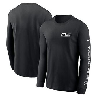 Men's Nike Black New York Jets All Out Long Sleeve T-Shirt