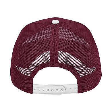 Men's Colosseum Maroon UChicago Maroons Wyatt Primary Team Trucker Adjustable Hat