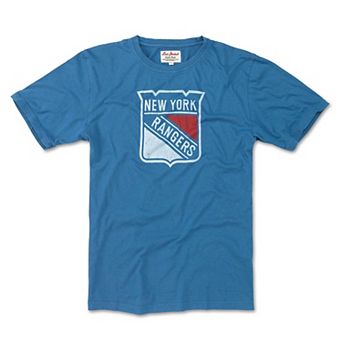 Men's American Needle Blue New York Rangers Brass Tacks T-Shirt