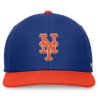 Men's Nike Royal/Orange New York Mets Evergreen Two-Tone Snapback Hat
