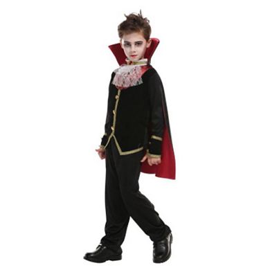 Kids Child Scary Gothic Boys Vampire Dracula Purim Carnival Role Play ...