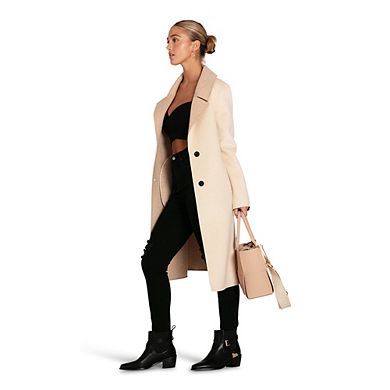 Lexington Two Tone Wool Blend Coat