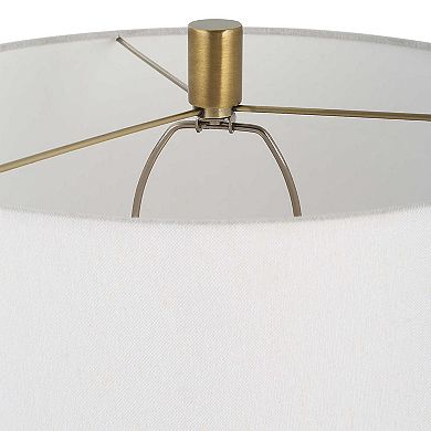 Uttermost Adelia Ivory & Brass Table Lamp