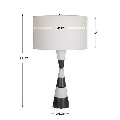 Uttermost Bandeau Banded Stone Table Lamp