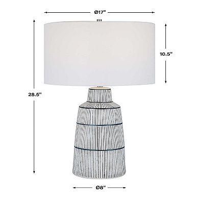 Uttermost Breton Nautical Stripe Table Lamp