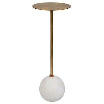 Uttermost Gimlet White Drink Table