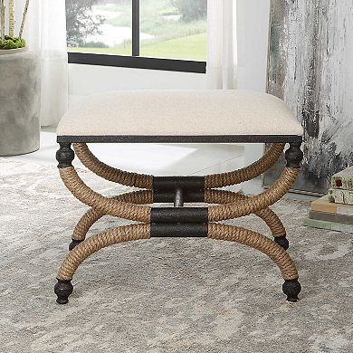Uttermost Icaria Upholstered Small Bench