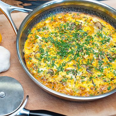 Livwell DiamondClad™ 10-in. Hybrid Nonstick Stainless Steel Frying Pan