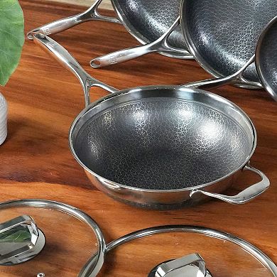 Livwell DiamondClad™ 12-in. Hybrid Nonstick Stainless Steel Wok Pan