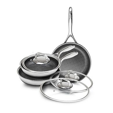 Livwell DiamondClad™ 6-pc. Hybrid Nonstick Stainless Steel Frying Pan Set