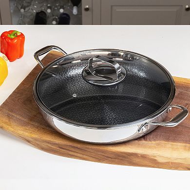 Livwell DiamondClad™ 14-in. Hybrid Nonstick Stainless Steel Everything Pan Set w/ Tempered Glass Lid