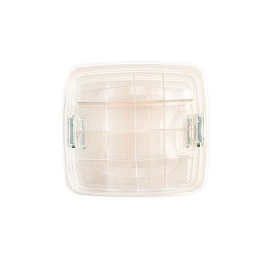 Homz 3in1 40-Count Ornament Storage Container with Dividers