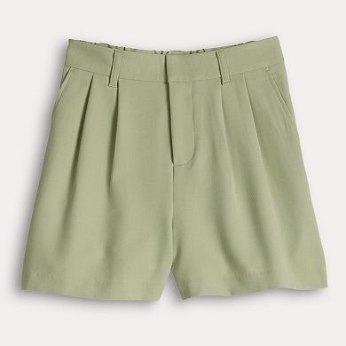 Juniors' SO® Curvy Fit Trouser Shorts