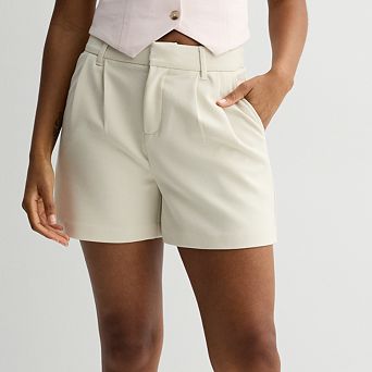 Juniors' SO® Curvy Fit Trouser Shorts