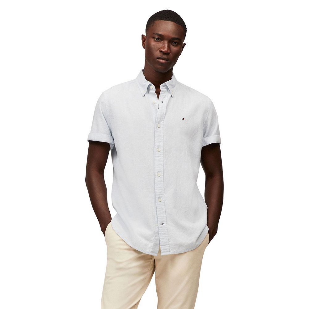 Men's Tommy Hilfiger Short Sleeve Solid Shirt