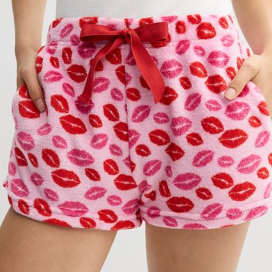 Juniors' Harper & Ivy Plush Pajama Shorts