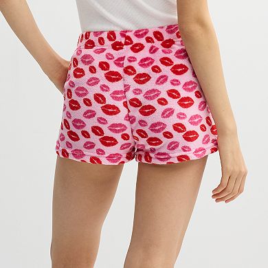 Juniors' Harper & Ivy Plush Pajama Shorts