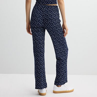 Juniors' Harper & Ivy Lounge Wide Leg Pants