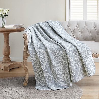VCNY Home Criag Chenille Medallion Throw