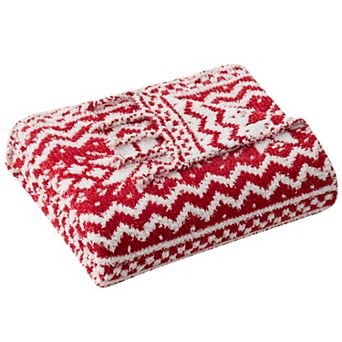 VCNY Home Astor Chenille Snowflake Throw