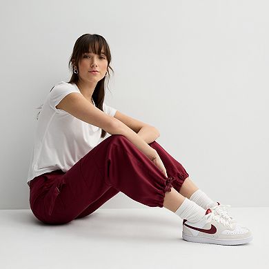Juniors' Project Indigo Mid-Rise Wide Leg Cargo Pants