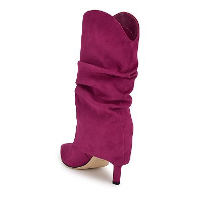 Nine West Glitch Women's Pointy Toe Slouchy Dress Boots